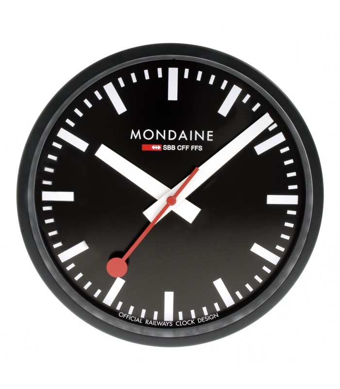 Mondaine Orologio parete nero 25 cm A990.CLOCK.64SBB