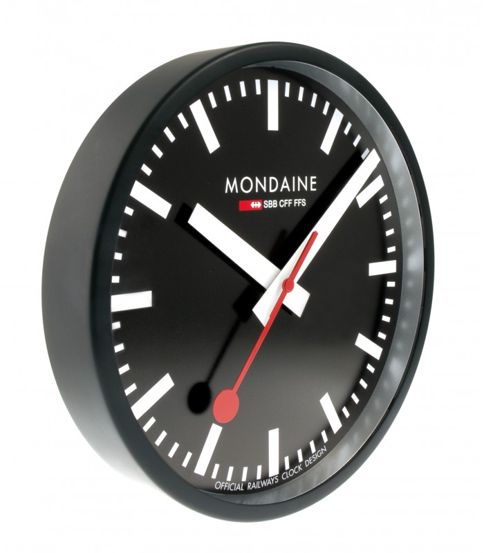 Mondaine Orologio parete nero 25 cm A990.CLOCK.64SBB