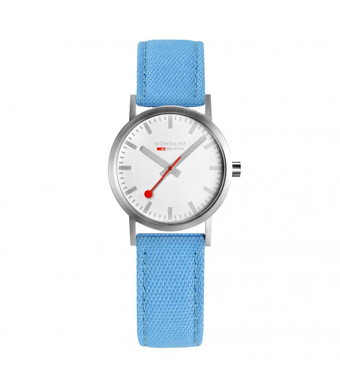 Orologio Mondaine Classic, cinturino azzurro, A658.30323.17SBD