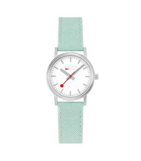 Mondaine Classic, cinturino verde acqua, A658.30323.17SBQ