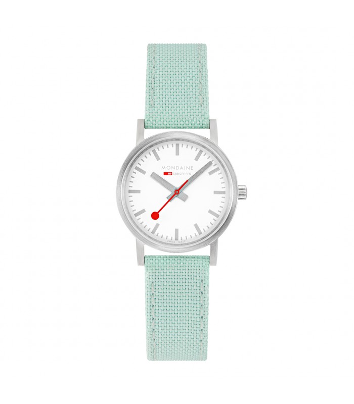 Mondaine Classic, cinturino verde acqua, A658.30323.17SBQ