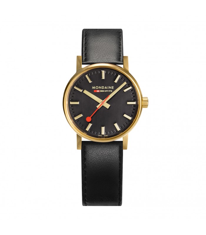 evo2 gold, orologio donna laminato oro, quadrante nero, MSE.30120.LB