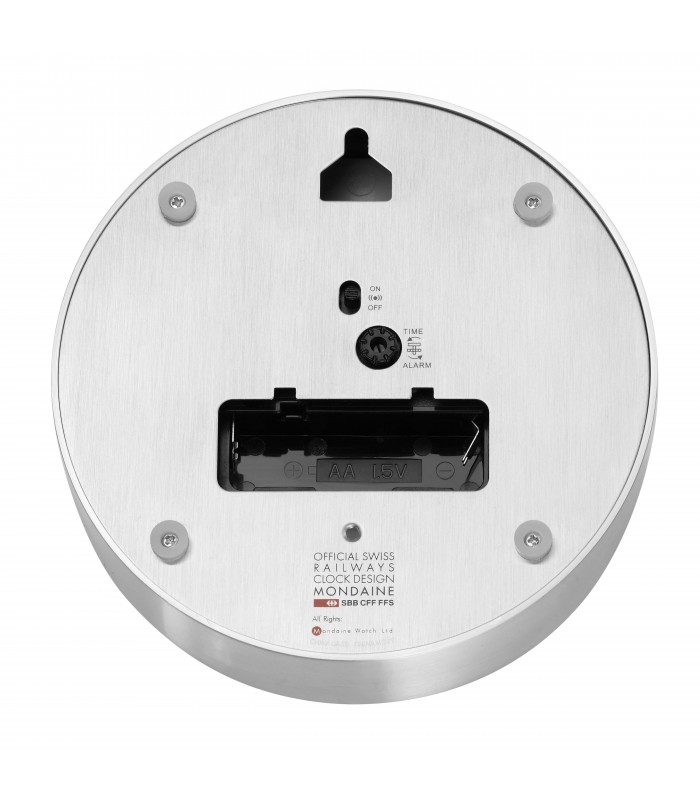 Mondaine Desk Clock Blu - Orologio da tavolo con sveglia blu