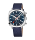 Mondaine Grand Cushion, il nuovo cronografo dallo stile retrò con quadrante blu.