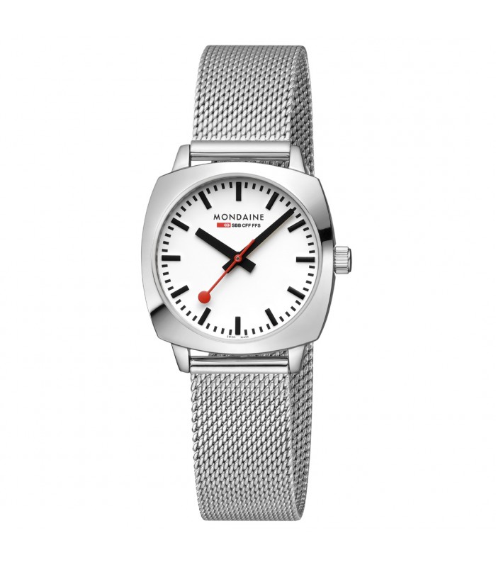 Mondaine Orologio Donna Petit Cushion, cassa lucida, diametro 31 mm, MSL.31110.SM