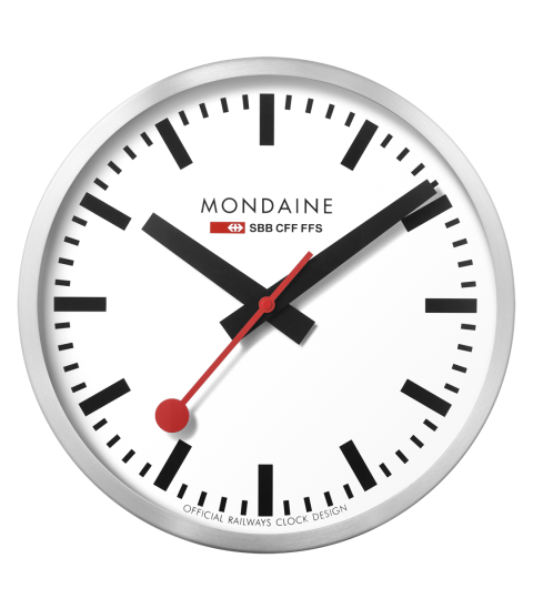 Mondaine Orologio da parete argento 40 cm A995.CLOCK.16SBB