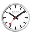 Mondaine Wall Clock 40 cm  - Orologio da parete argento