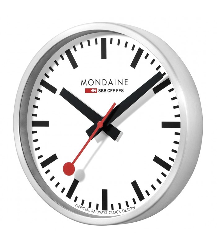 Mondaine Wall Clock 40 cm  - Orologio da parete argento