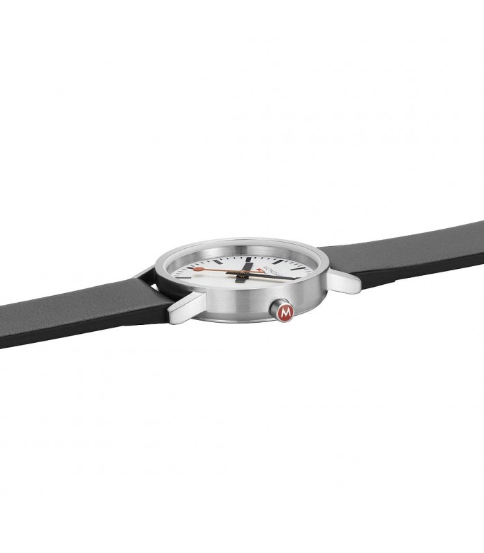 Orologio Mondaine Classic 30 mm cinturino ecopelle acciaio 316L satinato