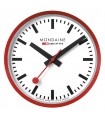 Mondaine Wall Clock - Orologio da parete rosso 25 cm