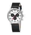Orologio Mondaine Neo Cronografo Panda quadrante bianco contatori neri
