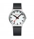 Orologio Mondaine Classic 40 mm cinturino ecopelle nero Swiss Made