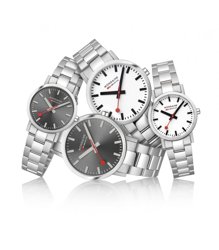 Orologio Mondaine Classic Donna 30 mm quadrante grigio in acciaio