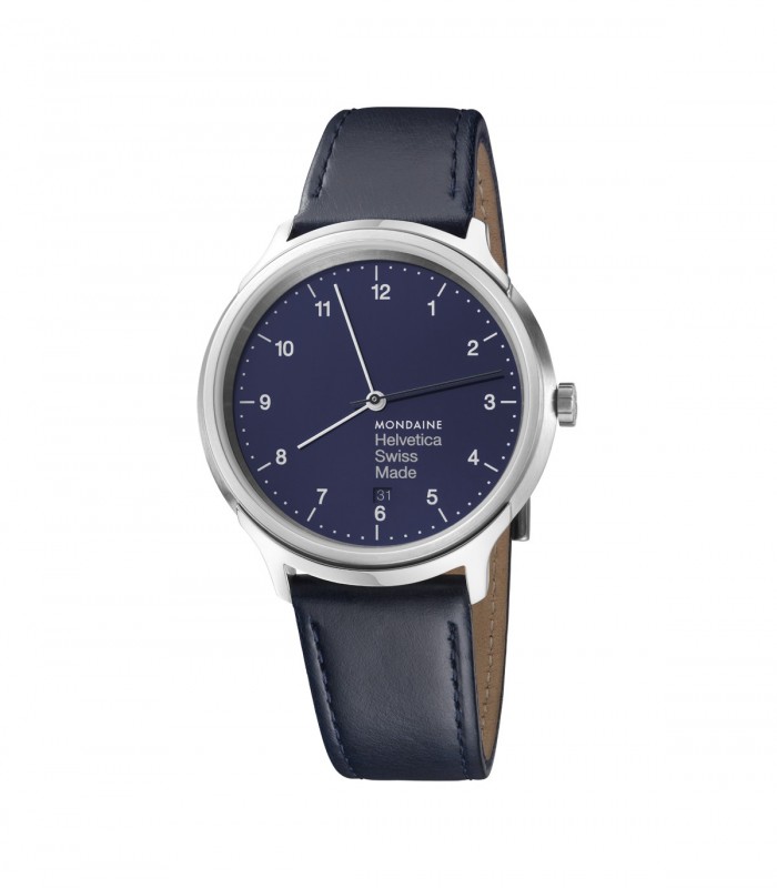 Mondaine Helvetica No1 Blue Marine Regular