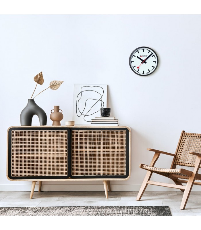 Mondaine Wall Clock - Orologio da parete nero 25 cm