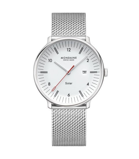 Mondaine Doppio Solar MLE.41910.SM – Orologio uomo 41 mm, stile retrò Swiss Made