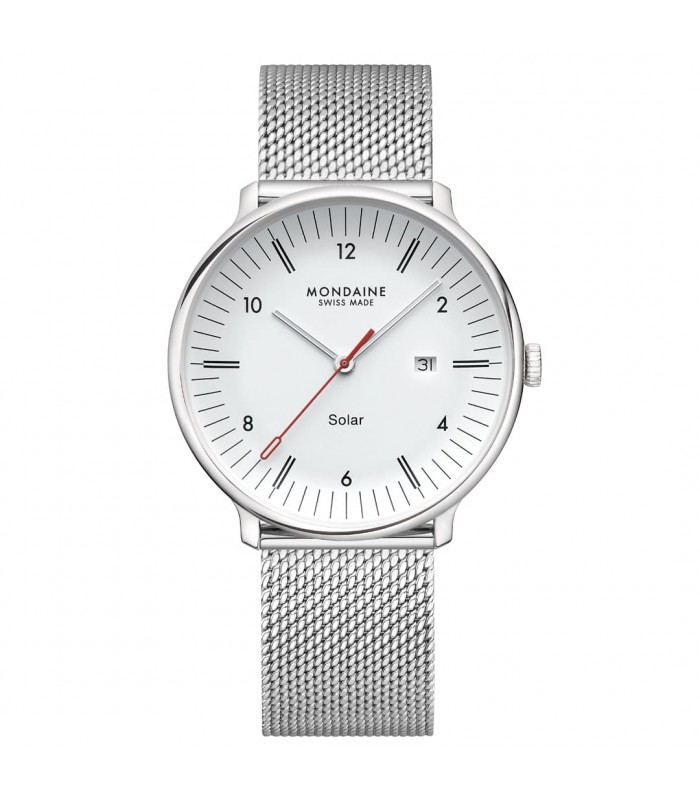Mondaine Doppio Solar MLE.41910.SM – Orologio uomo 41 mm, stile retrò Swiss Made