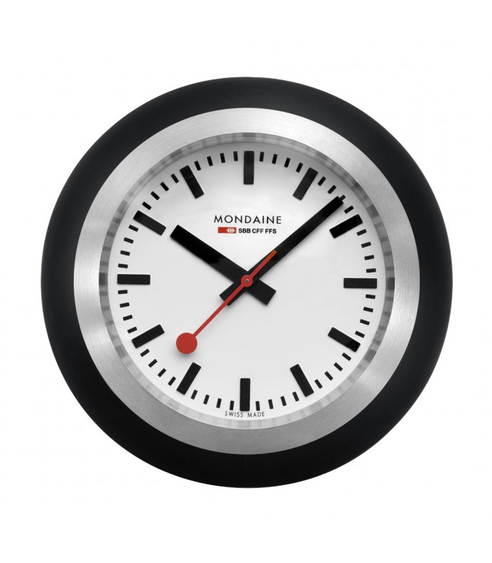 Mondaine Globe Nero - Orologio da tavolo