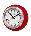 Mondaine Globe Rosso - Orologio da tavolo