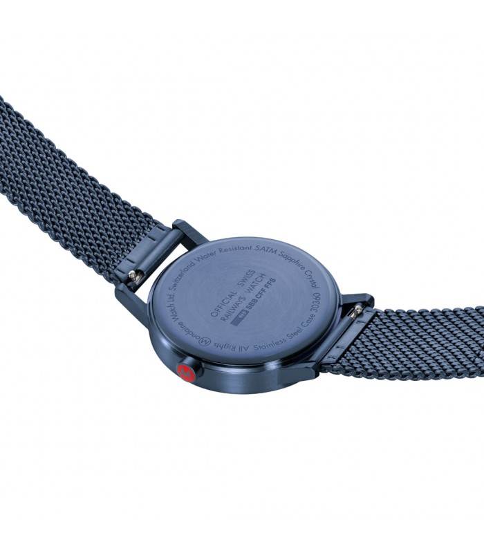 Mondaine Orologio Uomo Classic Blu 40 mm