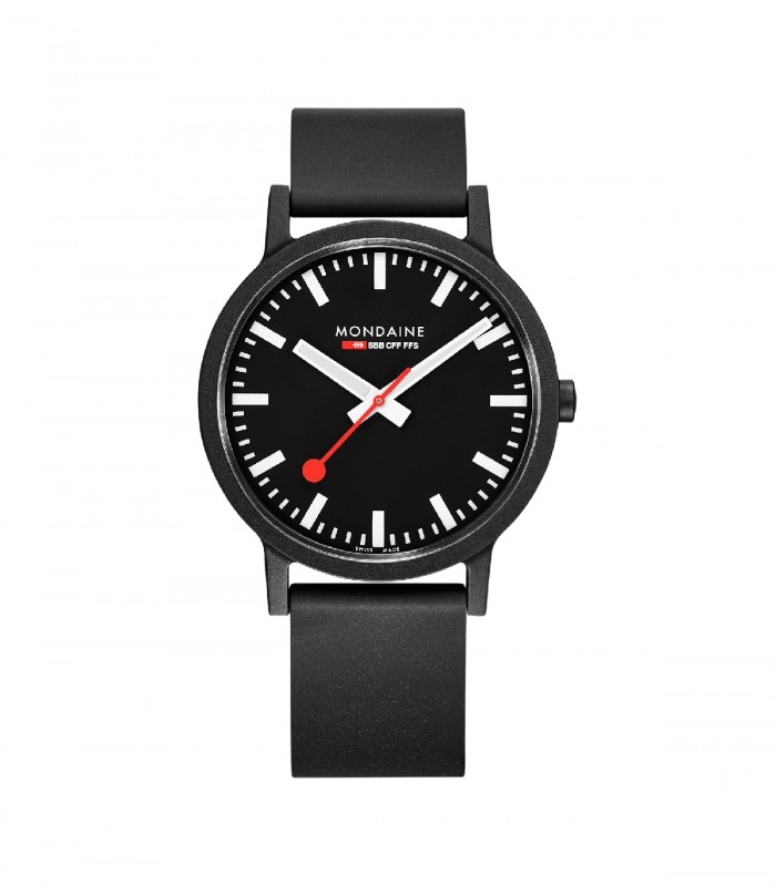 mondaine essence, orologio vegan, MS1.41120.RB