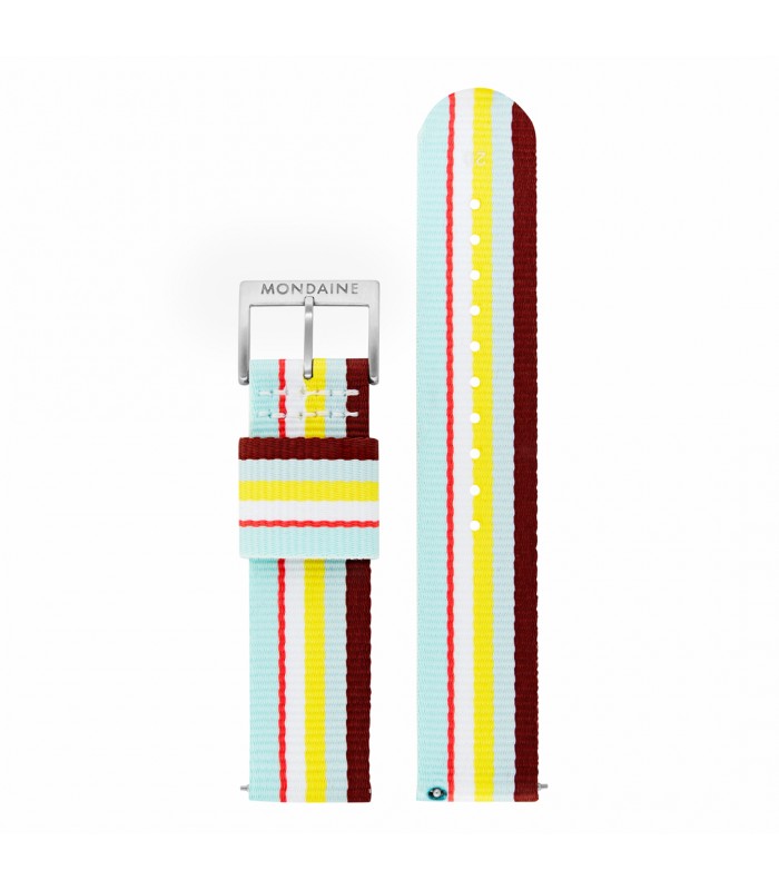 Cinturino ricambio Mondaine Classic tela colorato 20mm